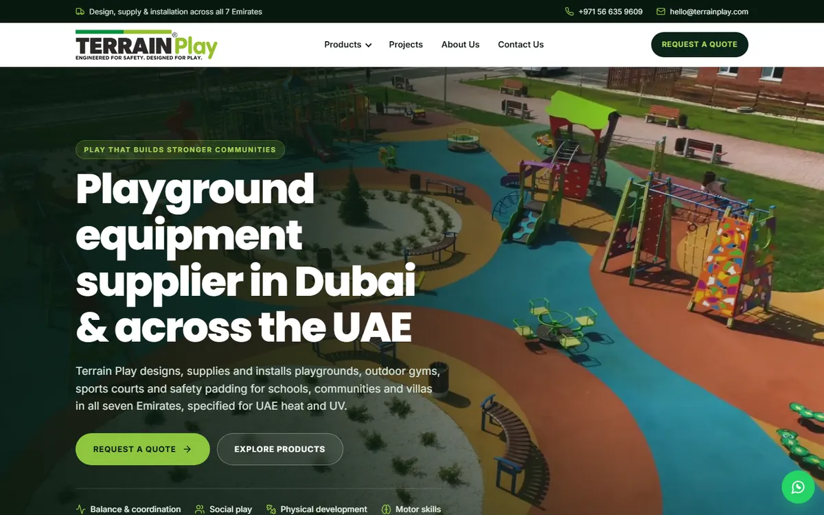 TerrainPlay website, home page